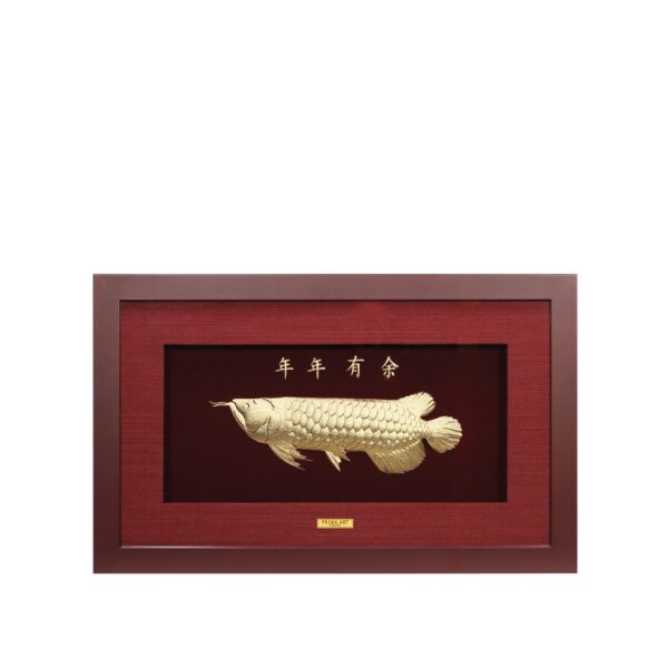 PRIMA ภาพหัตถศิลป์ทองคำปลาอโรวาน่า 704S0094-03