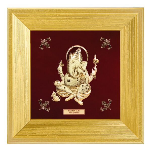 PRIMA ภาพหัตถศิลป์ทองคำพระพิฆเนศ 704S0170-04