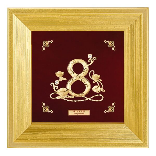 PRIMA ภาพหัตถศิลป์ทองคำมงคลไม่รู้จบ 704S0366-04