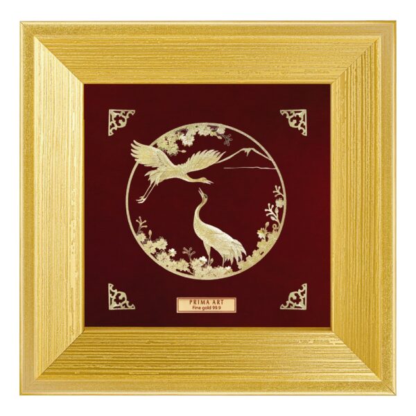 PRIMA Gold Frame of Cheerful Crane 704S0408-04
