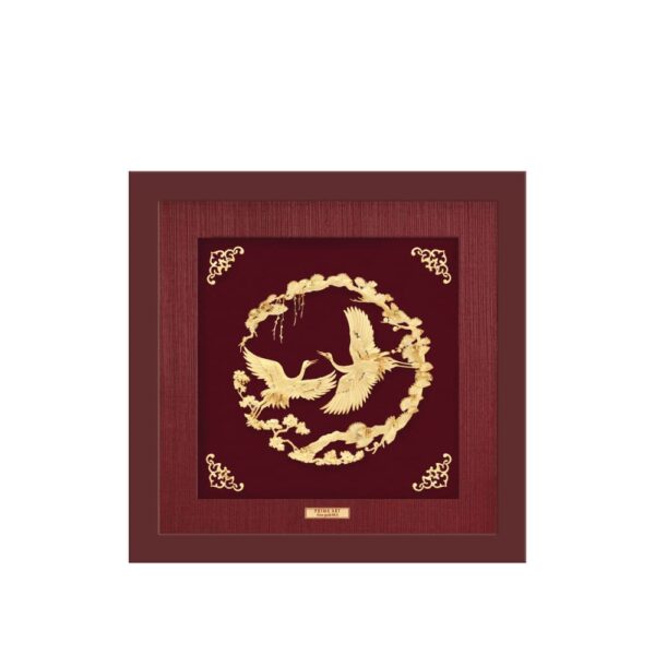 PRIMA Gold Frame Pair Auspicious Cranes 704S0425-01
