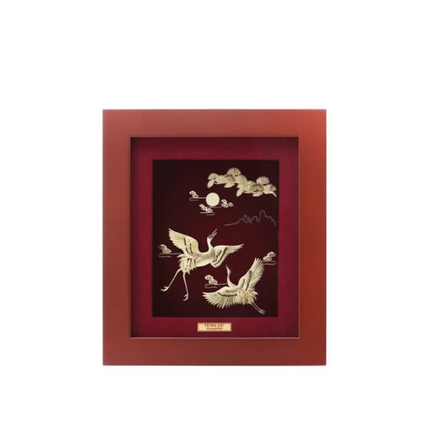 PRIMA ภาพหัตถศิลป์ทองคำนกกระเรียน 704S0462-01