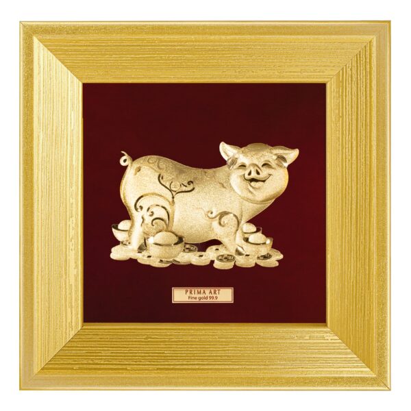 PRIMA Gold Frame Pig of Fortune 704S0503-04