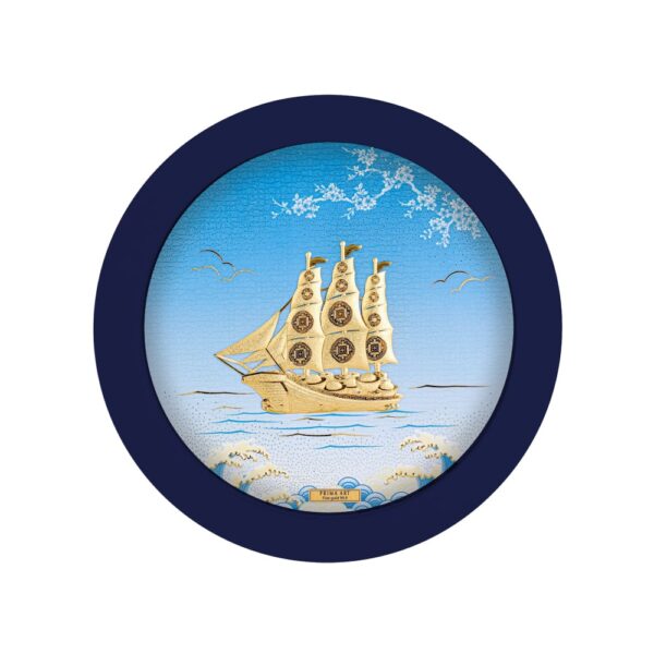 PRIMA ภาพหัตถศิลป์ทองคำเรือสำเภาการค้ารุ่งเรือง 711S0055-01