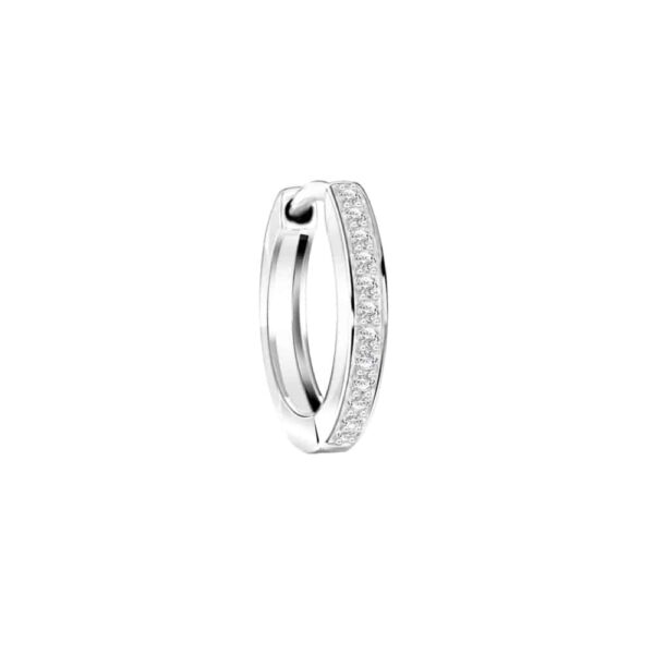 PRIMA Diamond Earrings Huggy Collection 9K White Gold 991E1471-SG