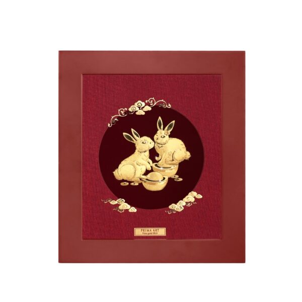 PRIMA Gold Frame Wealthy Rabbits 704S0559-01