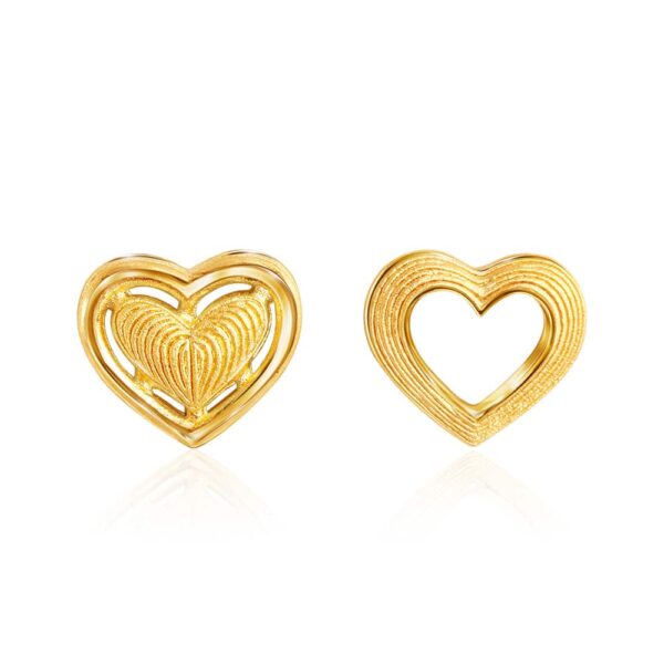 PRIMA ต่างหูทองคำ รูปหัวใจ Mini Heart Collection 111E4168-18