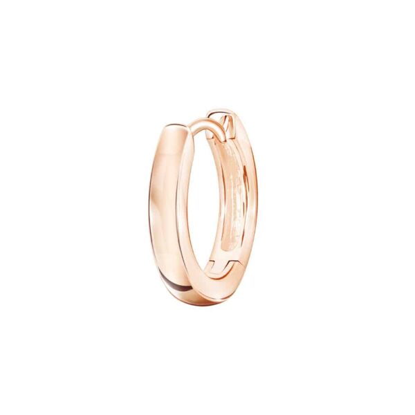 PRIMA Hoop Earrings Huggie Plain Gold Collection 9K Rose Gold 991E1557-SG