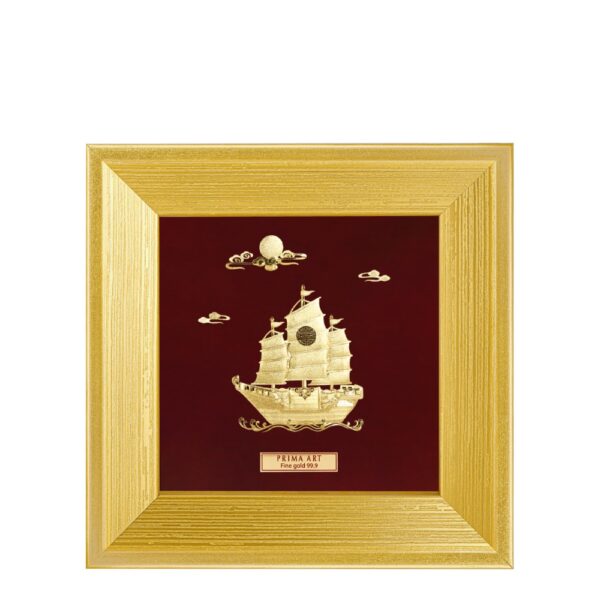 PRIMA Gold Frame Golden Ship 704S0555-01