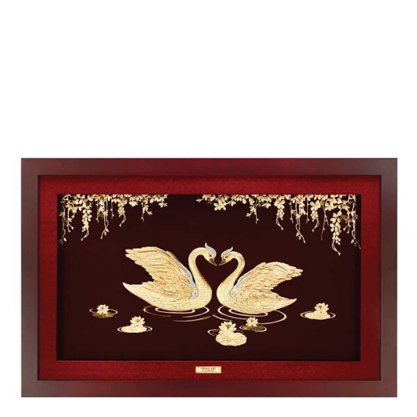 PRIMA Gold Frame Couple Swan 704S0372-02