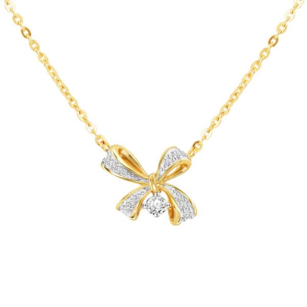 PRIMA สร้อยคอประดับเพชร Royal Ribbon Collection 105N0437-01