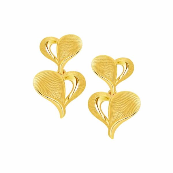PRIMA ต่างหูทองคำ รูปหัวใจ Mini Heart Collection 111E4260-18
