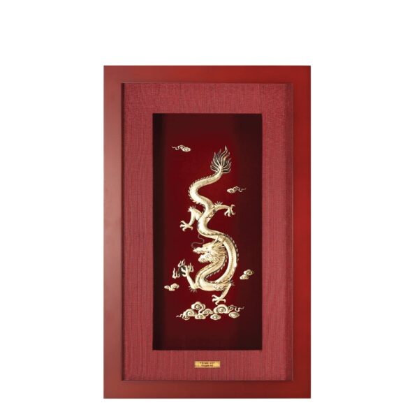 PRIMA ภาพหัตถศิลป์ทองคำมังกรสวรรค์ 704S0441-01