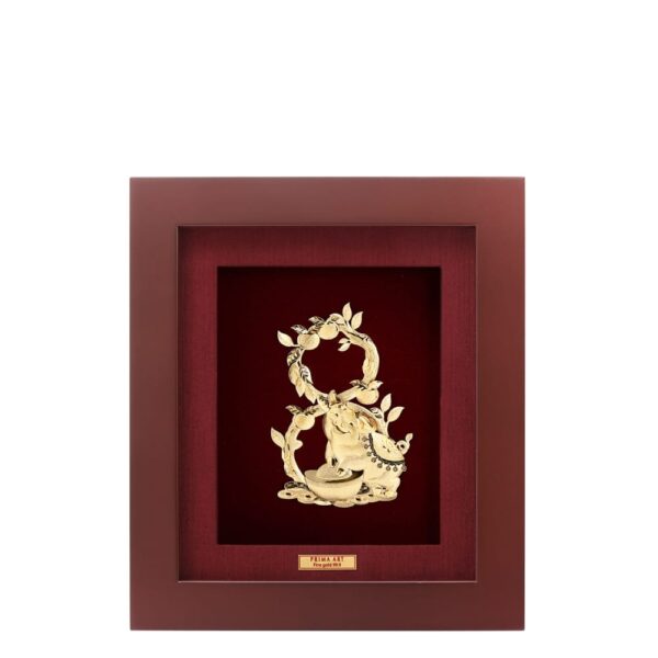 PRIMA ภาพหัตถศิลป์ทองคำหมูเลข 8 704S0529-01