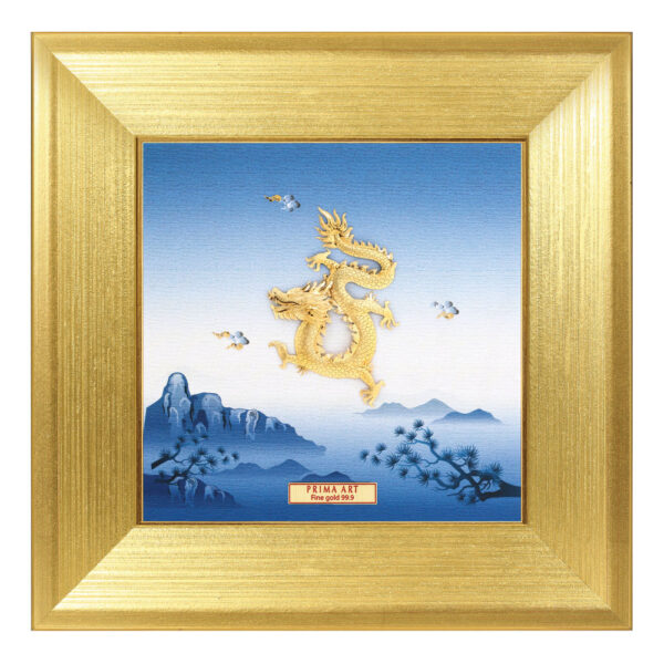 PRIMA ภาพหัตถศิลป์ทองคำมังกรทอง (Hook) 711S0032-01