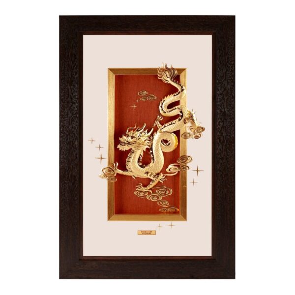 PRIMA แผ่นภาพทองคำมังกรทะยานฟ้า 712S0001-01