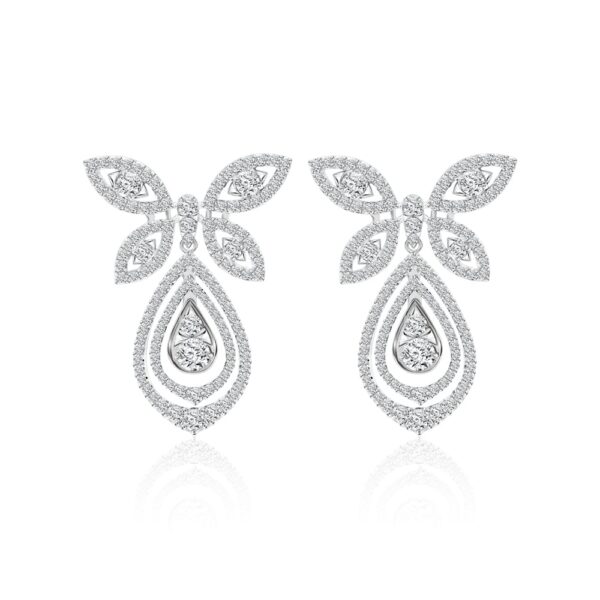 PRIMA ต่างหูประดับเพชร Butterfly Collection 105E1677-01