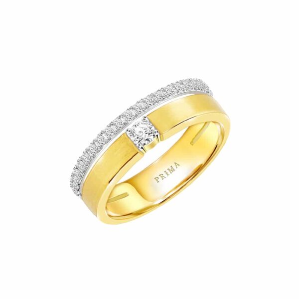 แหวนทองคำ18K ประดับเพชร Couple Ring
