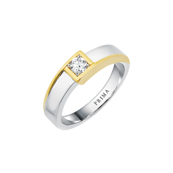 แหวนทองคำ 18K ประดับเพชร Couple Ring
