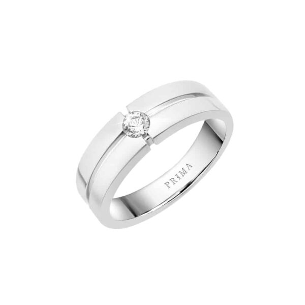 แหวนทองคำ 18K ประดับเพชร Couple Ring