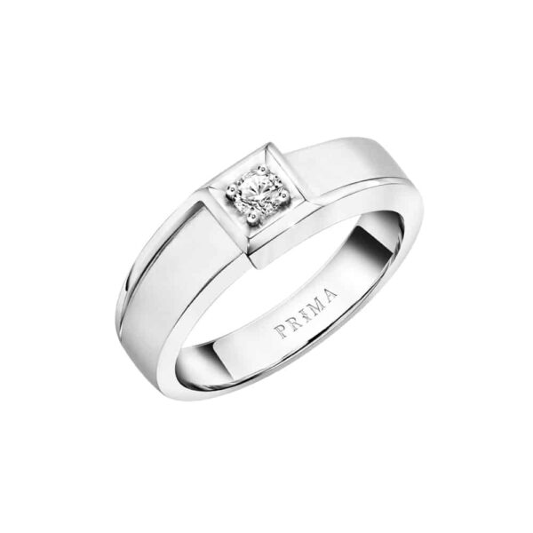 แหวนทองคำ 18K ประดับเพชร Couple Ring