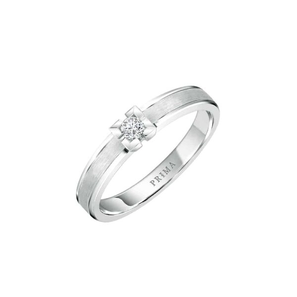 แหวนทองคำ 18K ประดับเพชร Couple Ring