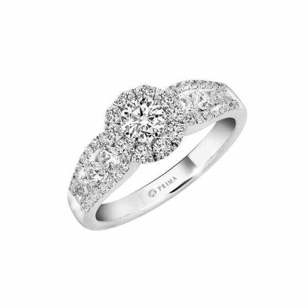 PRIMA ตัวเรือนทองคำ 18K สี White Gold Love Corner C16R2777