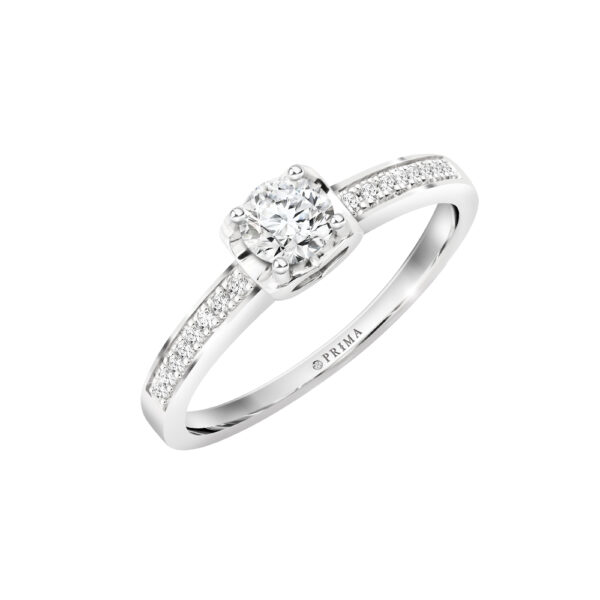 PRIMA ตัวเรือนทองคำ 18K สี White Gold Love Corner C16R3416-1