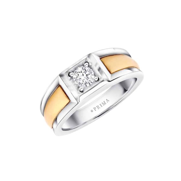 PRIMA ตัวเรือนทองคำ 18K สี White Gold & Yellow Love Corner C16R3963