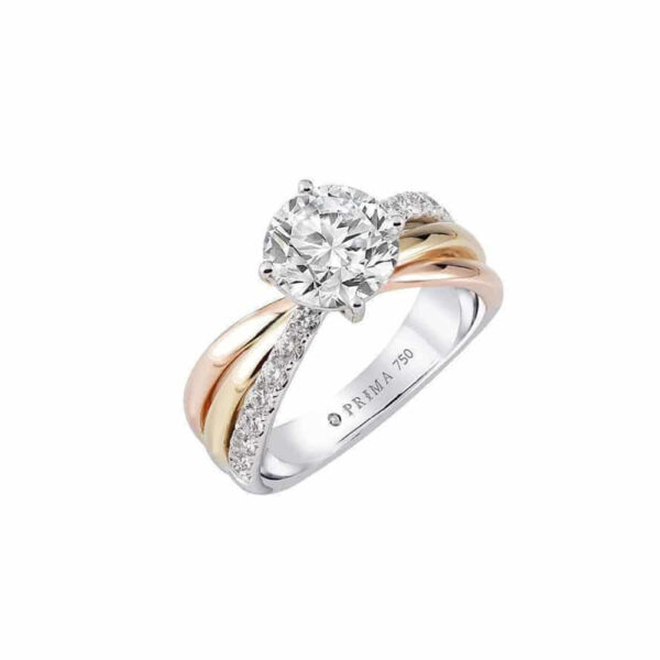 PRIMA ตัวเรือนทองคำ 18K สี White Gold Love Corner C16R4164
