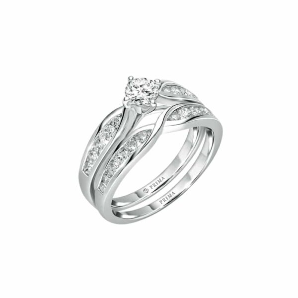 PRIMA ตัวเรือนทองคำ 18K สี White Gold Love Corner C16R4510