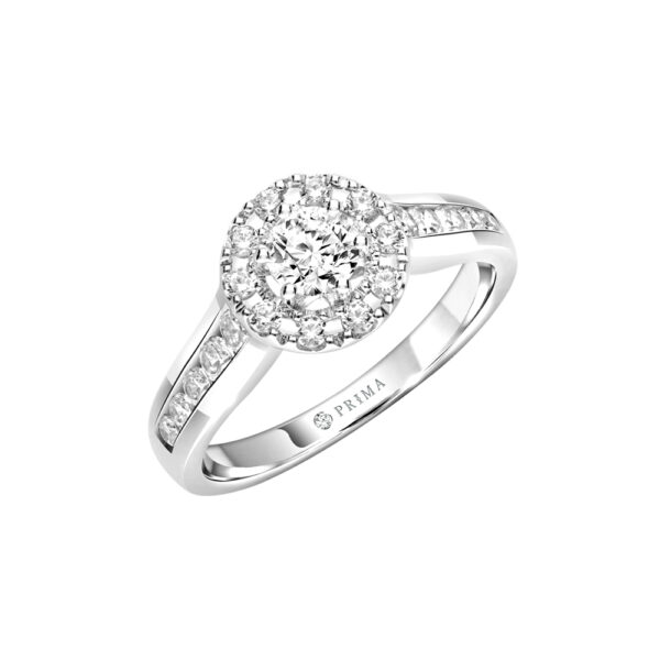 PRIMA ตัวเรือนทองคำ 18K สี White Gold Love Corner C16R4515