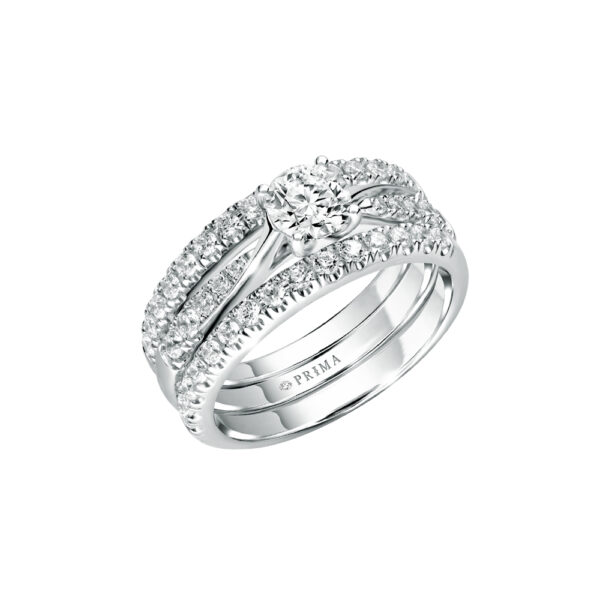 PRIMA ตัวเรือนทองคำ 18K สี White Gold Love Corner C16R4516