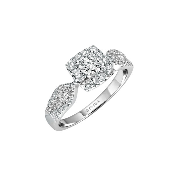 PRIMA ตัวเรือนทองคำ 18K สี White Gold Love Corner C16R4552
