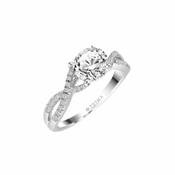 PRIMA ตัวเรือนทองคำ 18K สี White Gold Love Corner C16R4555