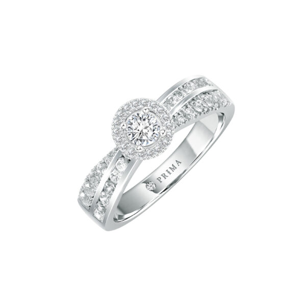 PRIMA ตัวเรือนทองคำ 18K สี White Gold Love Corner C16R4591