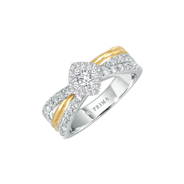 PRIMA ตัวเรือนทองคำ 18K สี White Gold & Yellow Gold Love Corner C16R4606