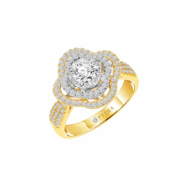 PRIMA ตัวเรือนทองคำ 18K สี White Gold & Yellow Gold Love Corner C16R5216