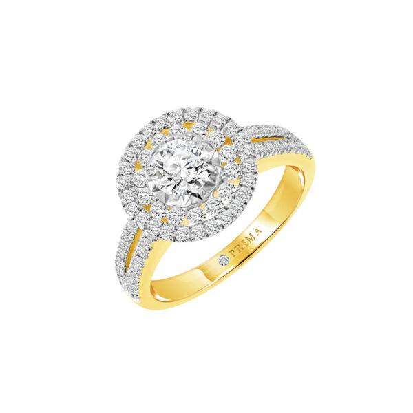PRIMA ตัวเรือนทองคำ 18K สี White Gold & Yellow Gold Love Corner C16R5217