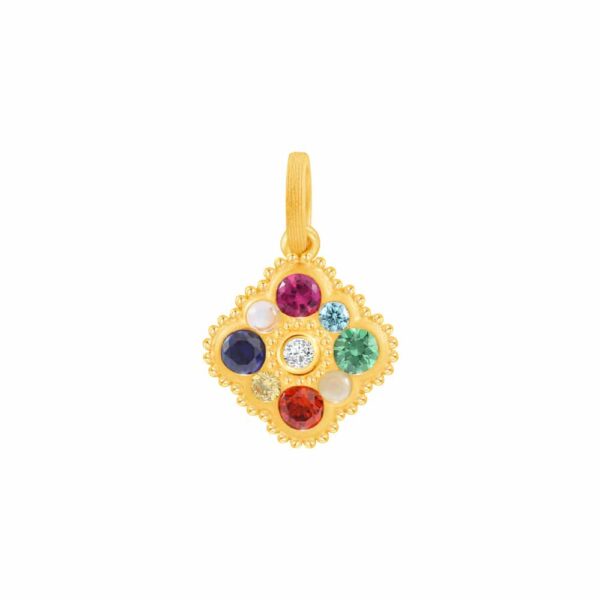 PRIMA Gold Pendant Gems Nine Lucky Gems Collection 165P0762-18
