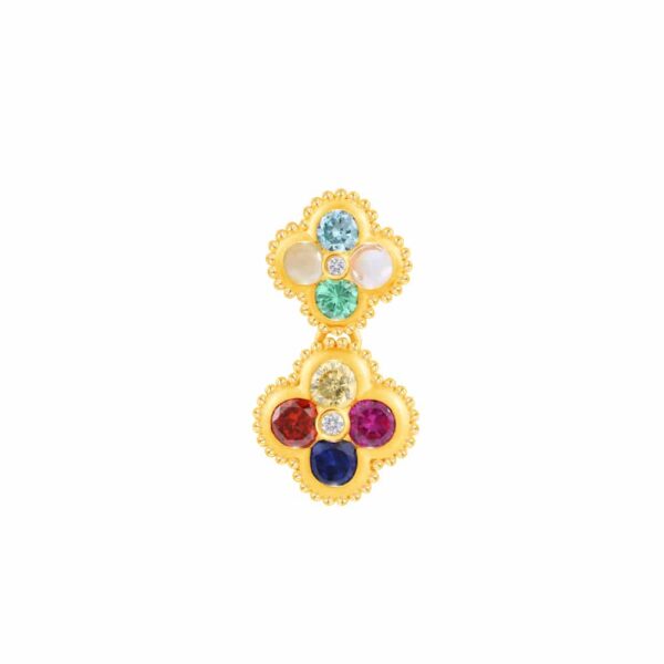PRIMA Gold Pendant Gems Nine Lucky Gems Collection 165P0763-18