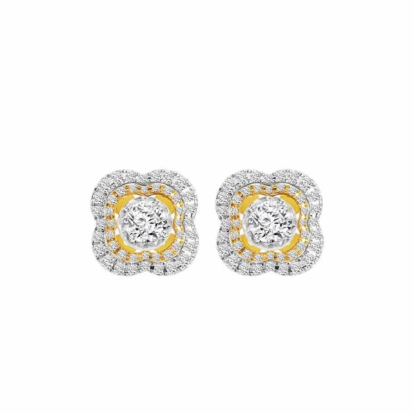 PRIMA ตัวเรือนต่างหูทองคำ 18K สี Yellow Gold Estella SRDEE002-01-02