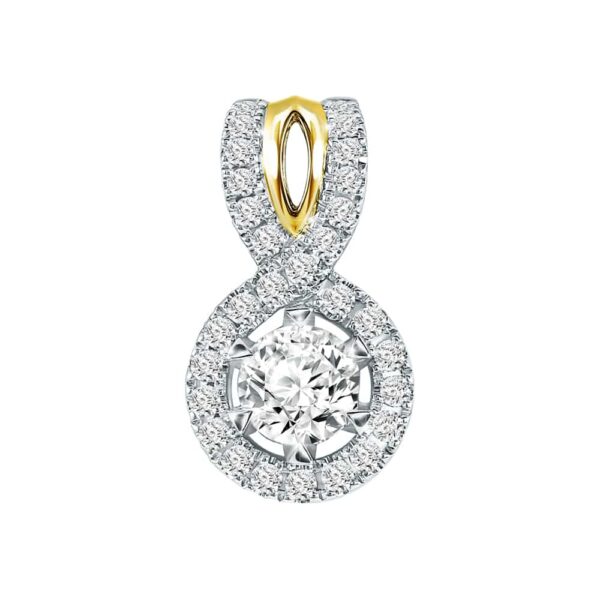 PRIMA ตัวเรือนจี้ทองคำ 18K สี White Gold & Yellow Gold Estella SRDPP001-03-01