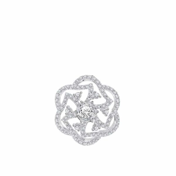 PRIMA ตัวเรือนจี้ทองคำ 18K สี White Gold Estella SRDPP006-02-02