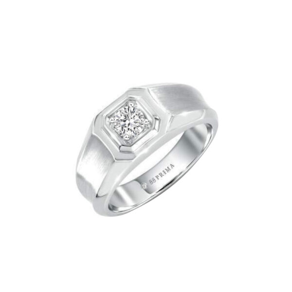 PRIMA ตัวเรือนแหวนทองคำ 18K สี White Gold Estella SRDRR013-02-03