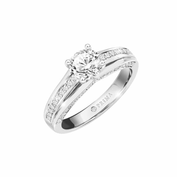 PRIMA ตัวเรือนแหวนทองคำ 18K สี White Gold Estella SRTRR001-01-01