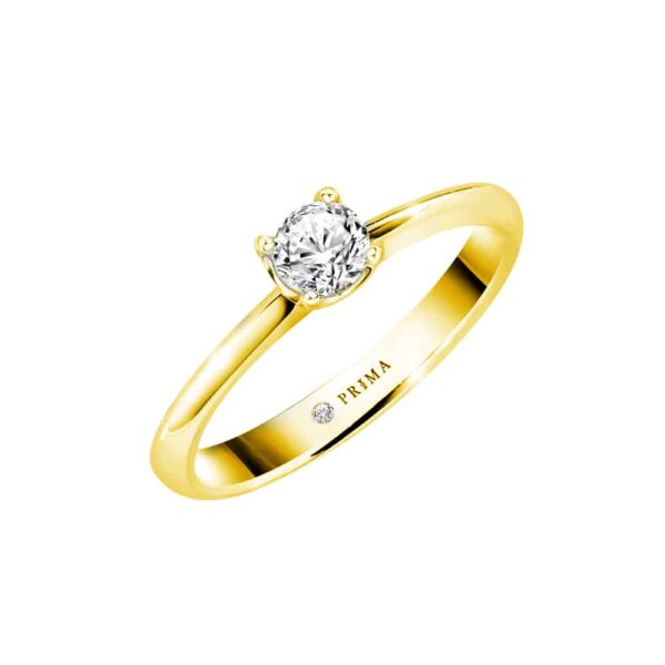 PRIMA ตัวเรือนแหวนทองคำ 18K สี Yellow Gold Elite Collection C13R3338-23-03