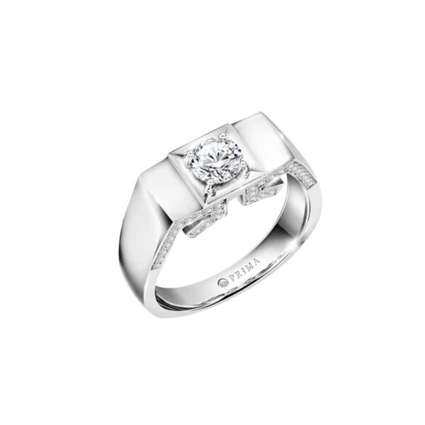 PRIMA ตัวเรือนแหวนทองคำ 18K สี White Gold Elite Collection C13R3435-02-03