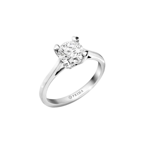 PRIMA ตัวเรือนแหวนทองคำ 18K สี White Gold Elite Collection C13R3713-02-08