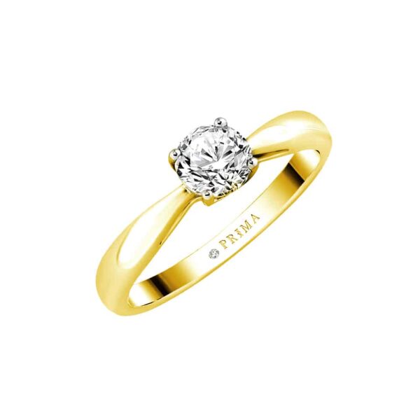 PRIMA ตัวเรือนแหวนทองคำ 18K สี Yellow Gold Elite Collection C13R3888-01-04